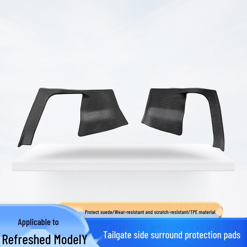 2025 Tesla Model Y Trunk Side Pocket TPE Protective Mats - Wear & Scratch Resistant