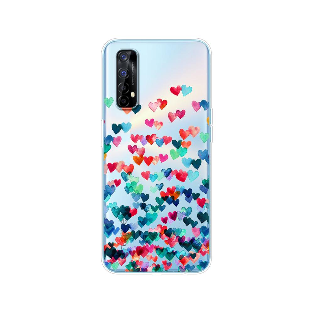 Чехол для Realme 7 для OPPO Realme 7 Pro, противоударный мягкий силиконовый чехол из ТПУ для задней панели телефона Realme7 7Pro, чехол-бампер, чехол
