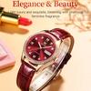 OLEVS Часы Автоматические Механические Часы Кожаные Водонепроницаемые Женские Часы Женские Часы