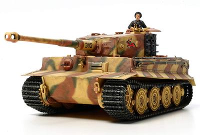 Tamiya 1/48 Серия военных миниатюр №. 75 Немецкий армейский тяжелый танк Tiger I Поздний выпуск Пластиковая модель 32575