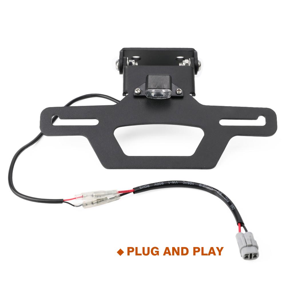ZX-4R ZX-25R Rear License Plate Holder For KAWASAKI NINJA ZX4R ZX4RR ZX25RR Motorcycle Tail Tidy Fender Eliminator LED Light