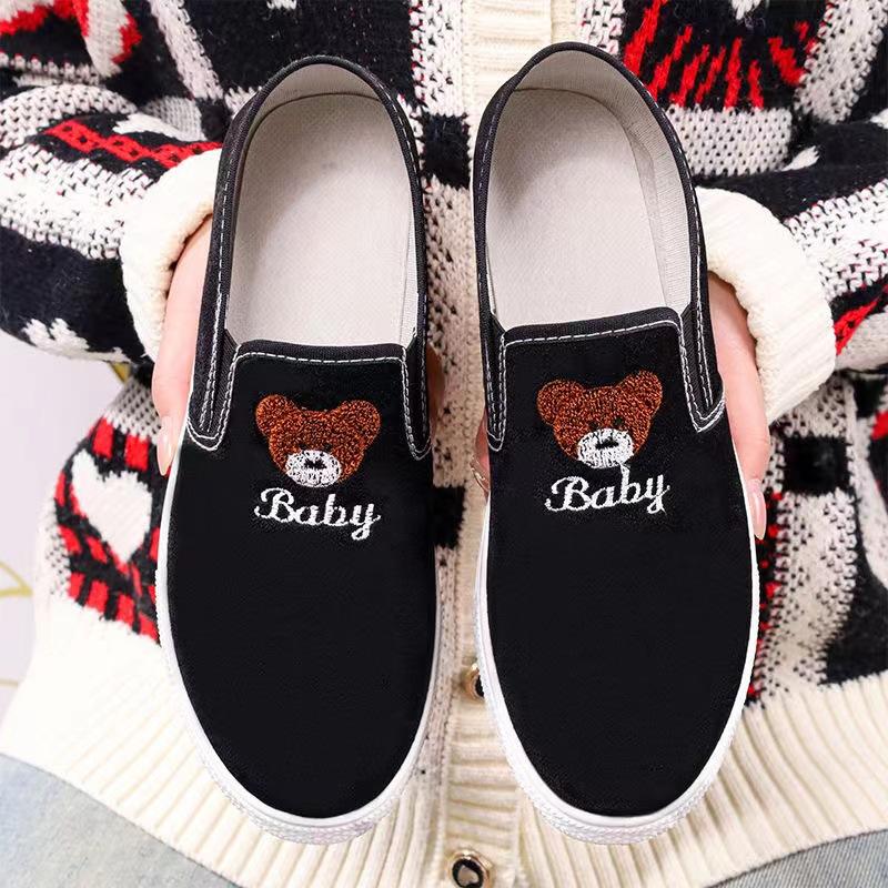 Весенние и летние парусиновые туфли для студенток, удобные модные трендовые повседневные туфли для досок, маленькие ромашки, на шнуровке, одинарные туфли