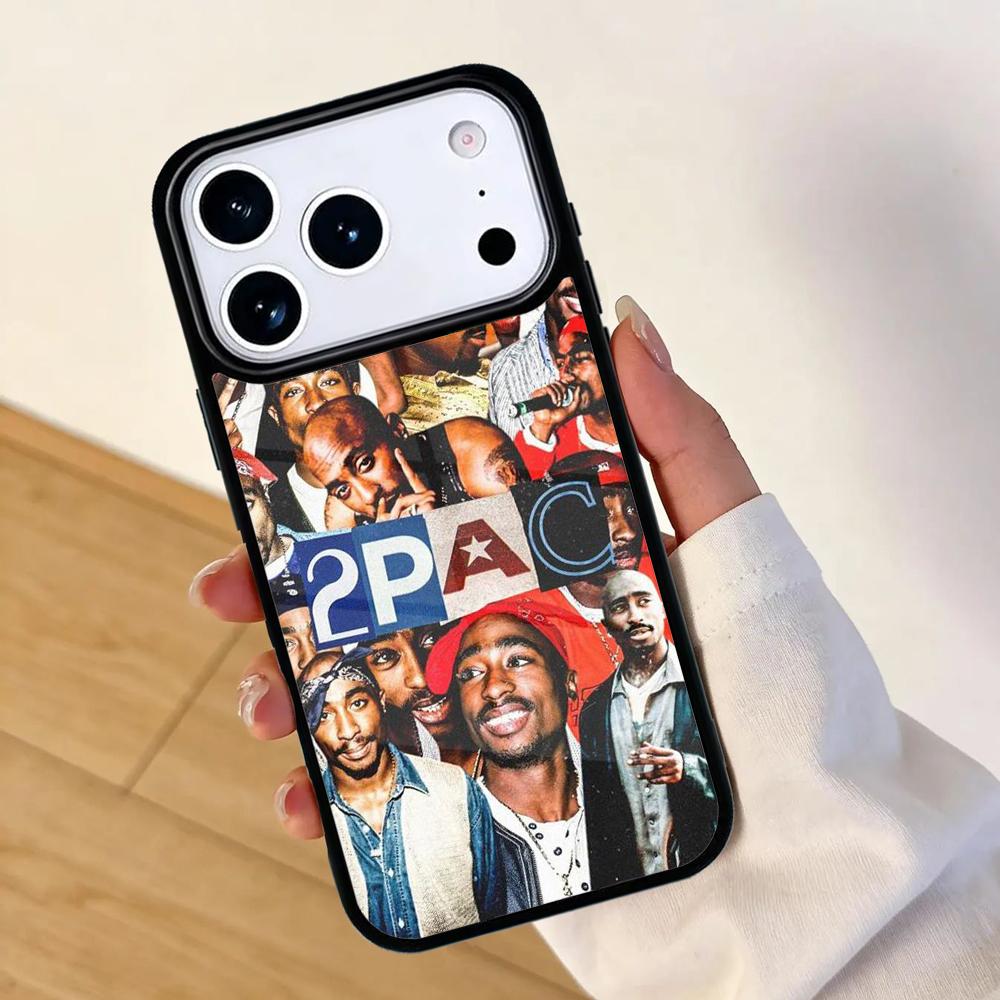Чехол для телефона Tupac 2Pac Shakur для Apple iPhone 17 air 16 Pro Max 15 Pro Max 14 13 12 11 Mini Задняя крышка