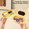 Sewing Box Magnetic Needle Organizer Thread Spool Threader Thimble Storage Case Sewing Kit Organizer for Embroidery Quilting Cross Stitch