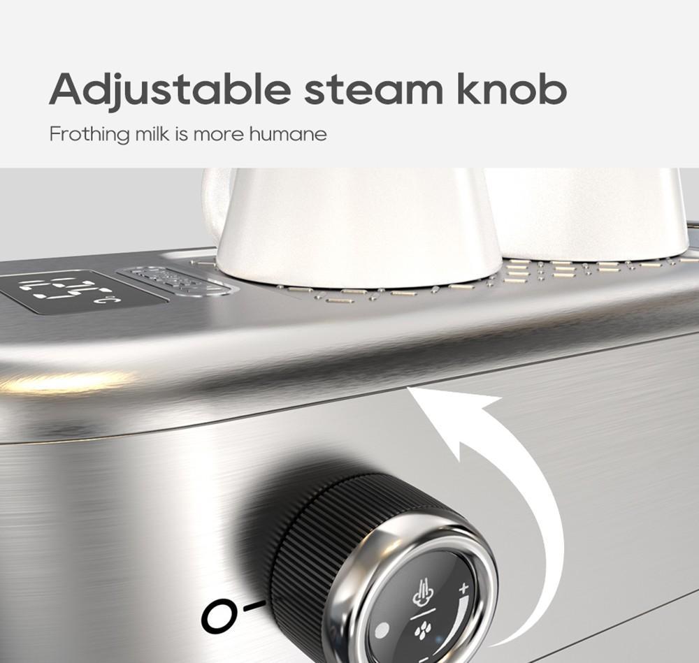 HiBREW 20 бар Полуавтоматическая эспрессо-кофемашина с регулировкой температуры Холодная/Горячая Супертонкая кофеварка Капучино H10B