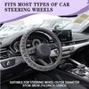 38 см Мягкий Зимний Теплый Плюшевый Чехол на Руль Автомобиля Универсальный Чехол на Руль Для Автомобиля Автомобильные Аксессуары для Интерьера
