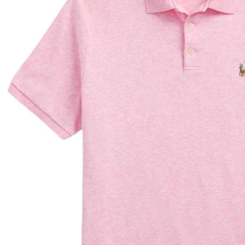 Polo Ralph Lauren Приталенная хлопковая футболка-поло с коротким рукавом Мужские топы 710704319-167