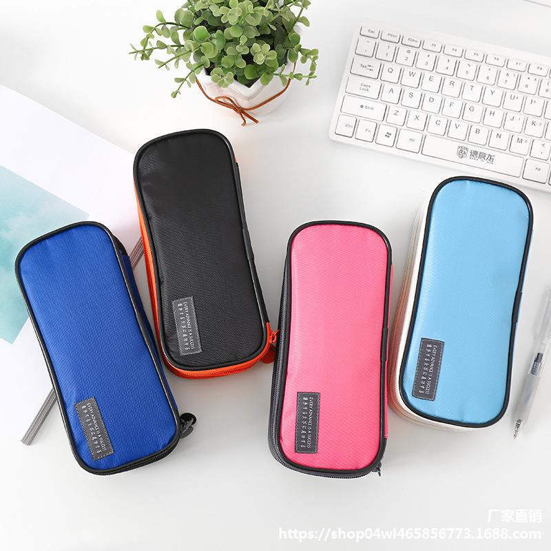 Multifunctional Three-layer Pencil Case Student Creative Waterproof Stationery Large-capacity Storage Bag