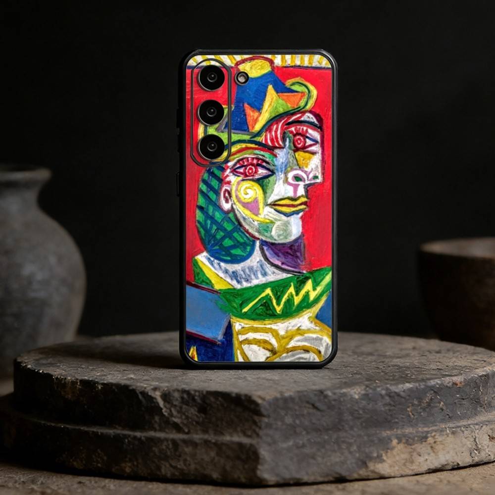 Picasso Abstract Art Painting Phone Case For Samsung Galaxy A13,21s,22,31,32,52,53,71,72,73,Soft Black Cover