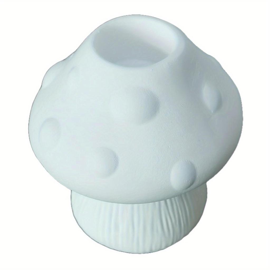Mushroom Candle Holder Silicone Mold DIY Cement Gypsum Pouring Epoxy Mold for Car Aromatherapy Mould Home Ornament