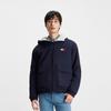 Tommy Hilfiger Модная мужская куртка с капюшоном, приталенная, с блоками контрастных цветов, из искусственного мутона, мужские куртки, красный, белый, синий, XJ0XJ00881