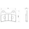 Тормозная колодка Daytona 97138 для мотоциклов Golden Pad X (Спеченная металлическая прокладка), Версия CB400SF