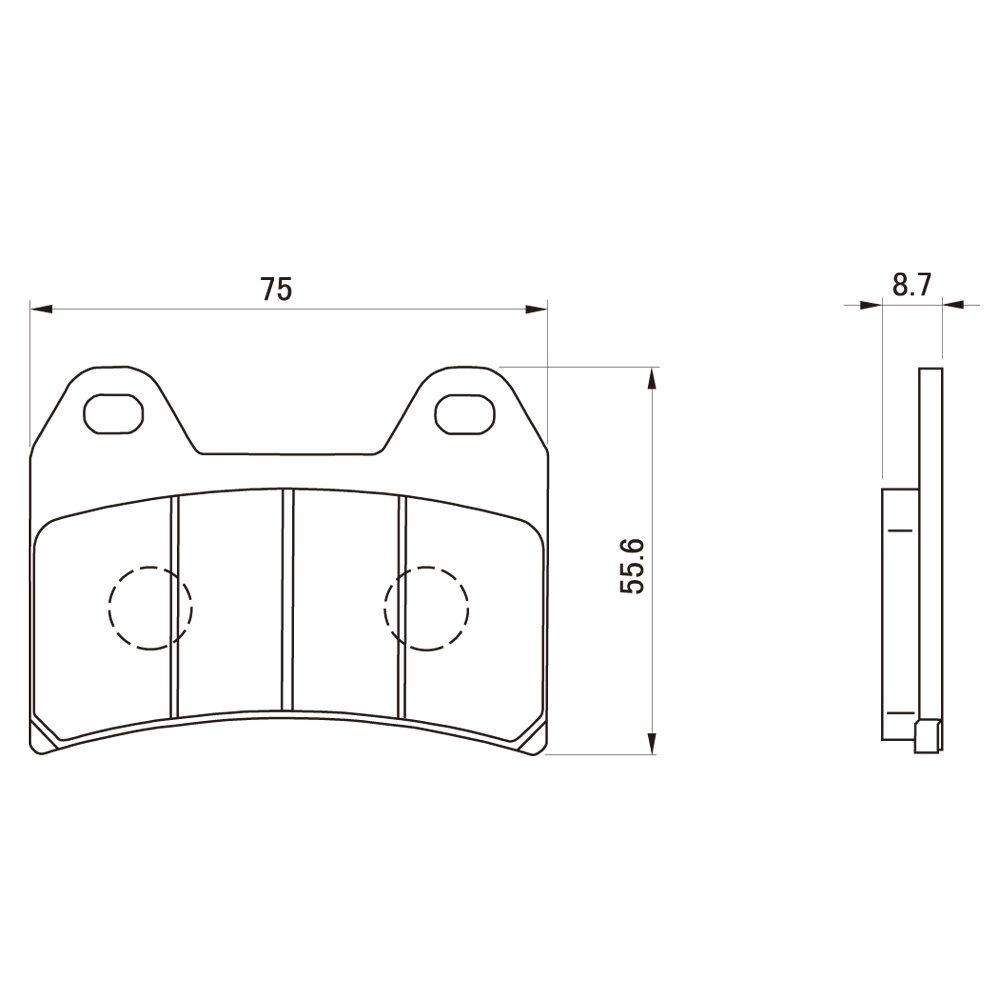 Тормозная колодка Daytona 97138 для мотоциклов Golden Pad X (Спеченная металлическая прокладка), Версия CB400SF