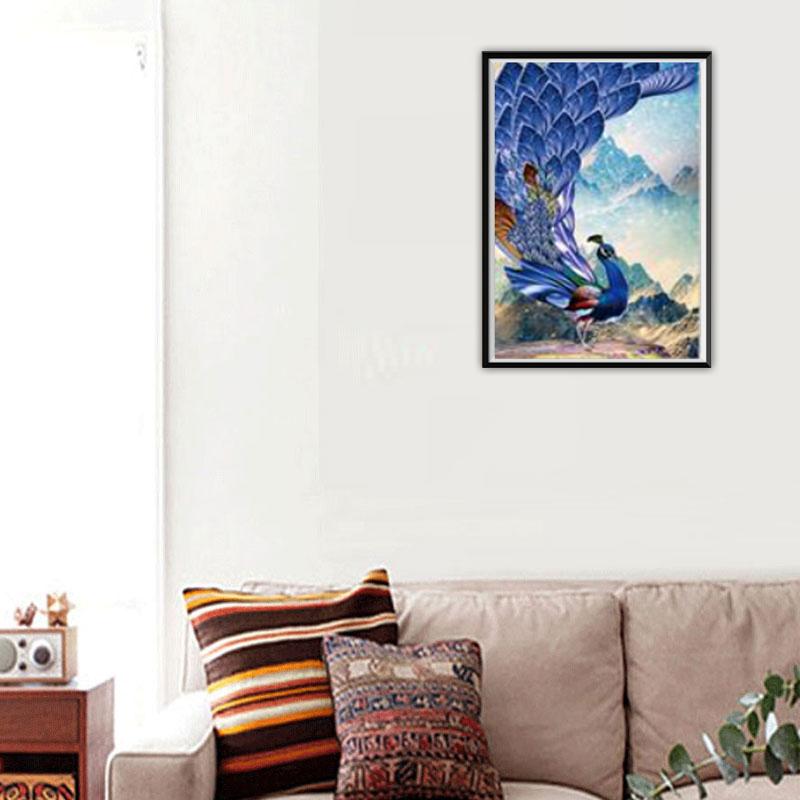 5D DIY Diamond Making Animal Peacock Pictures Diamond Вышивка крестом Набор для вышивки крестом Подарки ручной работы Украшения для дома