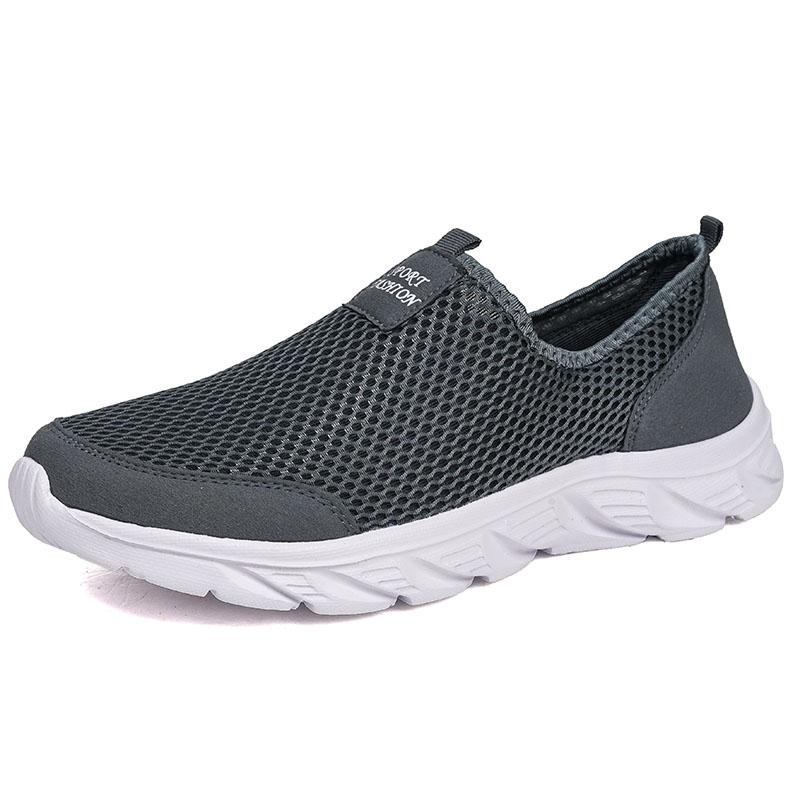 Lightweight Men Casual Shoes Breathable Slip On Male Casual Sneakers Anti-slip Men's Flats Outdoor Walking Shoes Size 39-46