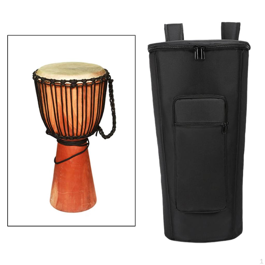 Сумка Чехол для африканского барабана Аксессуар для музыкального инструмента Пылезащитный Удобный Молния с карманом