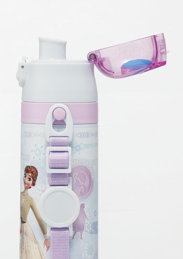 Skater Water Direct Disney Frozen Size Stainless Sports Water Children's Bottle, 470ml, Drinking, Design, 26, Girls, Insulated, Steel, Lightweight,