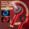 Electric Microcurrent Spray Massage Comb Red Blue LED Hair Follicle Comb Scalp Nano Atomized Head Massager Hair Growth Anti Loss