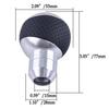 5 Speed Leather Round Ball Shape Universal Car Gear Shift Knob Shifter Lever