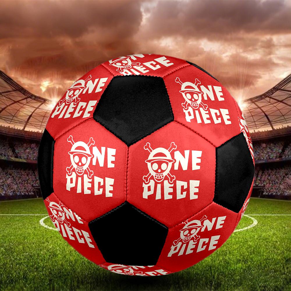 1pc One Piece Logo Football Soccer Ball Size 5 Indoor Soccer Ball Fashion Colorful Backyard Game -Great For Sports Fans Gift HE18