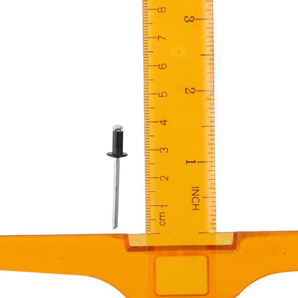 120Pcs Black Blind Rivets 6 Sizes Pull Rivets Pop Rivets  Deep Water Installing Boat