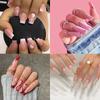 24pcs/Box Detachable Full Cover Artificial Fake Nails Nail Tips Wearable Coffin False Nails