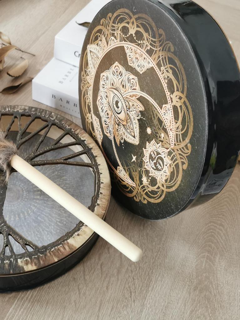 Украшение для дома Шаманский барабан Перкуссионный инструмент Глазной барабан Праздничное украшение для дома 1 шт.