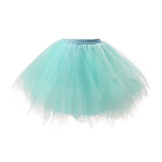 Women Tulle Skirt 50s Tutu Petticoat Elastic Waist Short Ballet Crinoline Petticoat Carnival Costume Underskirt