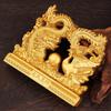 Auspicious Dragon & Phoenix Alloy Ornament: Creative Home/Office Desktop Decoration & Housewarming Gift