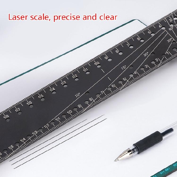 Multi Angles Measuring Ruler Universals Combination Angles, 45/90 Degree Multifunctional Gauge Right Angles Ruler