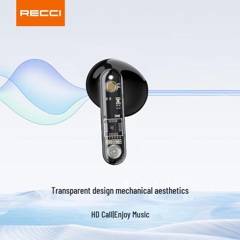 Recci REP-W58 Transparent Mecha TWS Bluetooth Earbuds