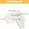 4-упаковка антистолкновительных угловых полос, окон, столов, обертывания краев, защитные антистолкновительные силиконовые мягкие прямоугольные наклейки
