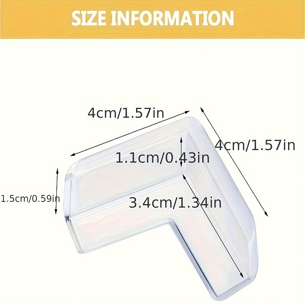 4-упаковка антистолкновительных угловых полос, окон, столов, обертывания краев, защитные антистолкновительные силиконовые мягкие прямоугольные наклейки