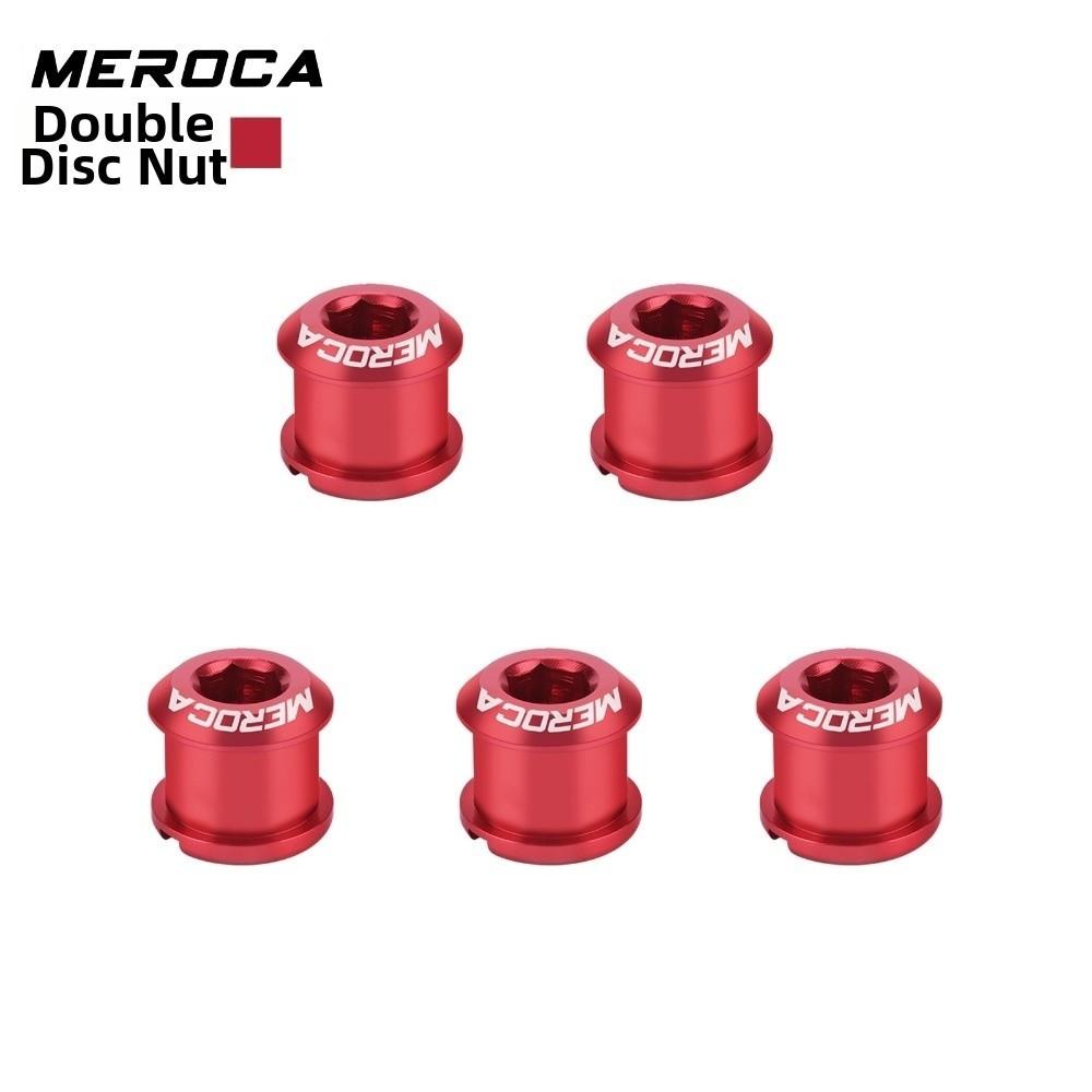 5pcs 7075 Aluminum Alloy Crank Bolts 9 Colors Double Disk Screw Bicycle Crankset Bike Accessories