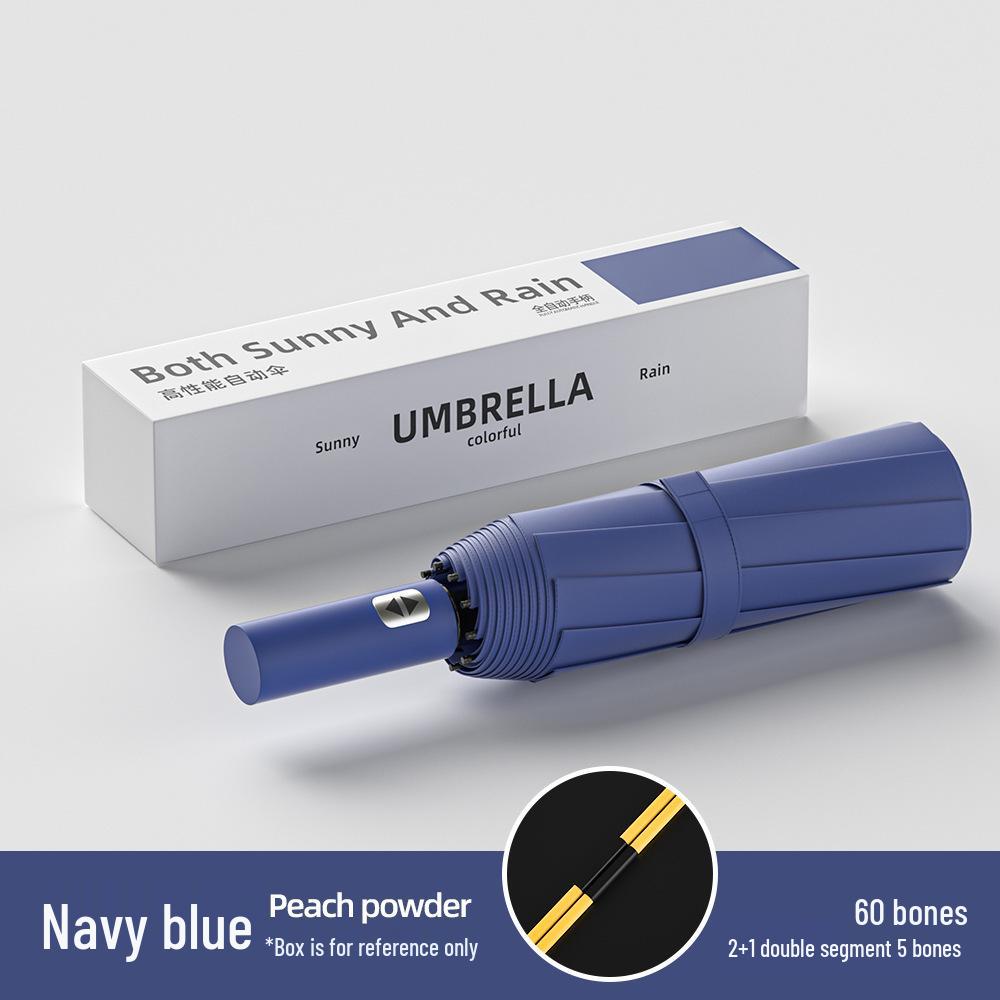 Роскошный полностью автоматический складной зонт для женщин и мужчин — солнцезащитный, защитный и рекламный зонт для бизнеса.