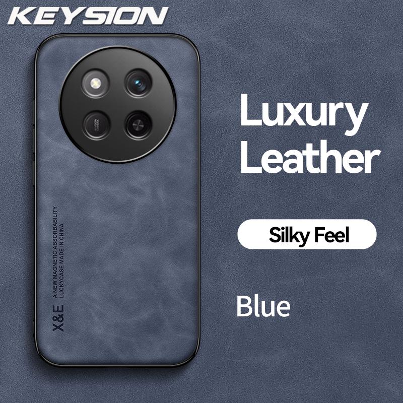 KEYSION Роскошный ретро-чехол из искусственной кожи для HONOR X9c, мягкий силиконовый + противоударный чехол для задней панели телефона из поликарбоната для Huawei Honor X9c 5G