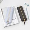 Zipper Vintage Leather Pencil Bag Protective Bag Desktop Organizer Pen Case Storage Bag Waterproof High-end Pencil Pouch Holder
