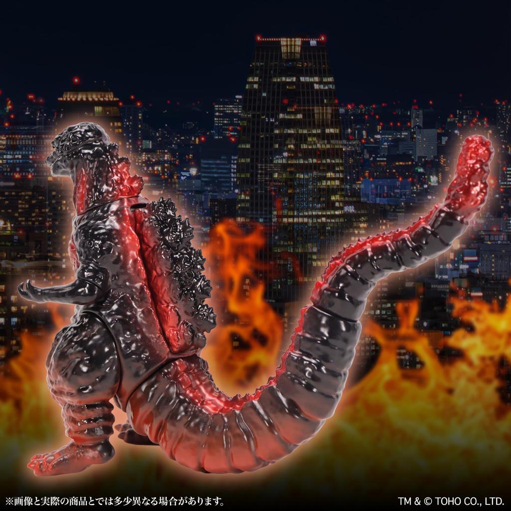 Character Content Production CCP Middle Size Series Godzilla EX Shin Godzilla Night Attack 135mm PVC Painted Complete Figure (CCP) [15th Release]
