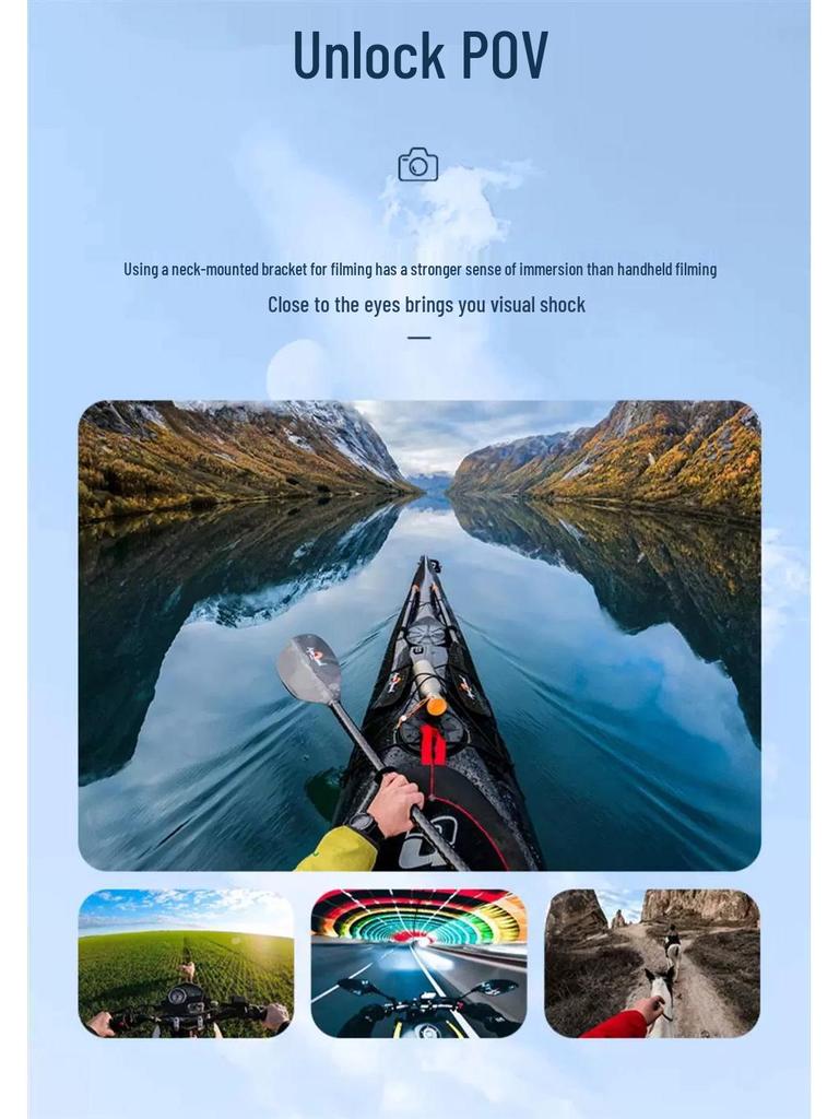 Магнитный держатель на шею Taixun для Insta360 X2/X3, GoPro 11 и смартфонов - Идеально подходит для велоспорта и экшн-камер.