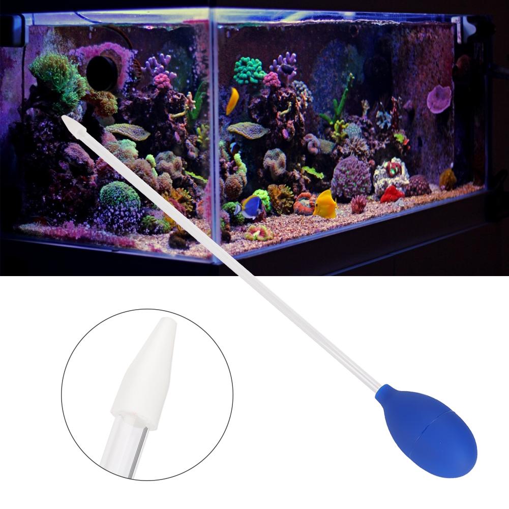 Акриловая кормушка для кораллов, устройство для смены воды, отсос для очистки аквариумов от экскрементов, трубчатый кормушка для рыб, синий коралл