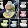 Car Safety Seat for Dolls Decorative Sofa Seat with Furry Cushion And Headrest for Car Air Vents Decor To Display Doll Toy