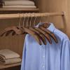 2pcs Space Saving Wood Short Neck Hanger Shoulder Protecting Clothes Hanger  for Home