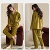 Xuan Liang [Anti static] Women's Winter Sleepwear with Thick Coral Fleece and Flannel for Outerwear Home Clothing Set
