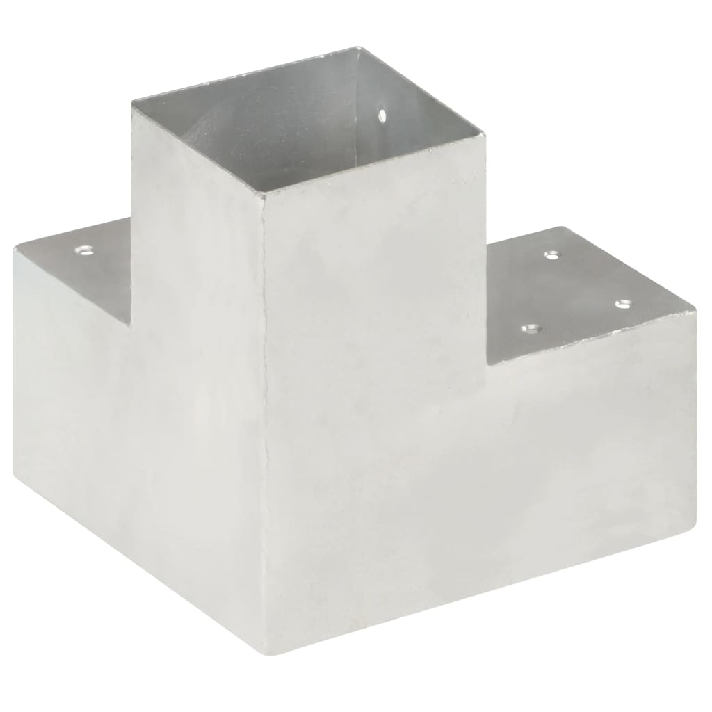 Y shaped Post Connector Galvanized Metal 101 x 101 mm