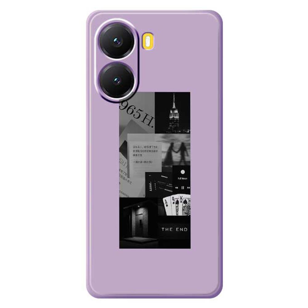 For Xiaomi Redmi Turbo 4 5G/Poco X7 Pro 5G Case Stitching Photos Pattern Printing Straight Edge TPU Phone Back Cover