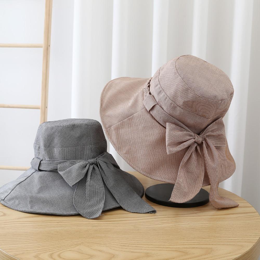 Casual Women's Sun Hat Wide Brimmed Fishman Hat Portable Bucket Hat  Beach