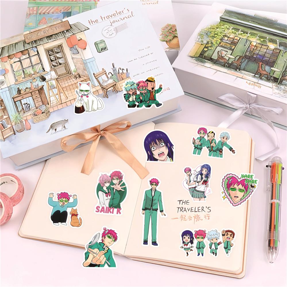 100Pcs/Set The Disastrous Life of Saiki K Series 01 Stickers DIY Scrapbooks Album Decor Decals Stickers