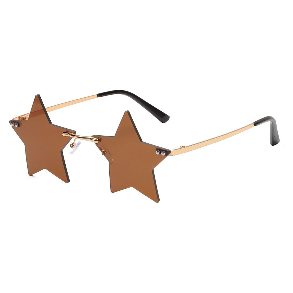 Women & Men Party Street Shot Pentagram Sunglasses Star Shape Sunglasses Sun Glasses Rimless