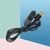 Switching Power Cord Insulated High Temperature Resistant Plug Play LED Lamp USB Extension Switching Power Wire for Home