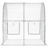 Greenhouse with Frame 160 x 200 x 192.5 cm Transparent PVC
